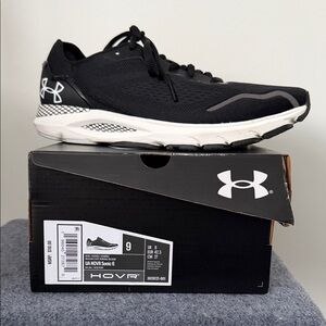 Under Armour HOVR Sonic Black and White Sneakers